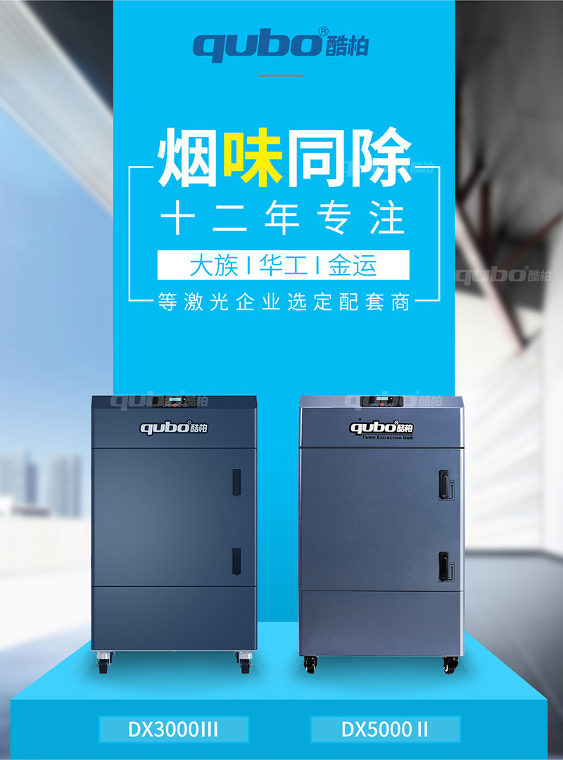 煙霧凈化器12年專注煙味同除，酷柏被大族、華工、金運等激光企業(yè)選定為激光設備配套商